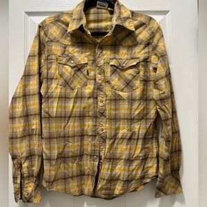 Hurley Yellow Plaid Shirt